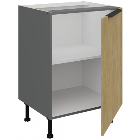 Szafka dolna 60 cm CREMA dąb cremona / antracyt 60 D 1F BB